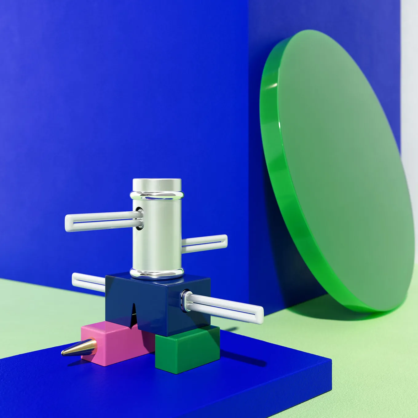 Lampada da tavolo Laurel di Peter Shire - Memphis Milano