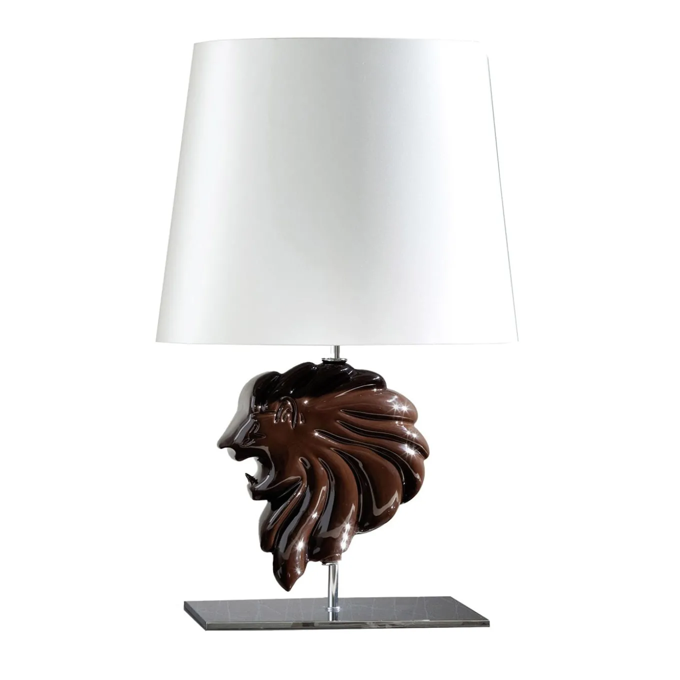 Lampada da tavolo Lion Brown