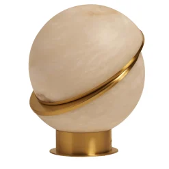 Lampada da tavolo "Offset Globe" in ottone satinato