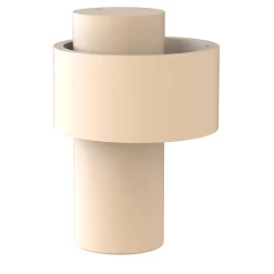 Lampada da tavolo portatile Nastro in metallo beige