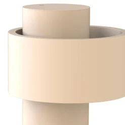 Lampada da tavolo portatile Nastro in metallo beige
