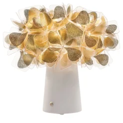 Lampada da tavolo ricaricabile Clizia Mama Non Mama Oro e Bianco