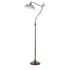 Lampada da terra Anita in ottone e ceramica