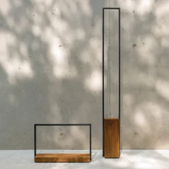 Lampada da terra Casilda in grafite