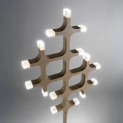 Lampada da terra Galaxy in metallo Beige