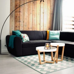 Lampada da terra Iris nera