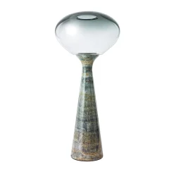 Lampada da terra Magika Big in vetro grigio a gradiente e onice Light Sky