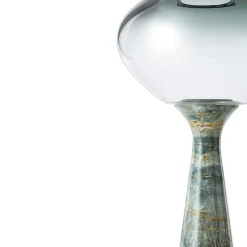 Lampada da terra Magika Big in vetro grigio a gradiente e onice Light Sky