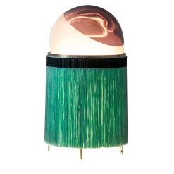 Lampada da terra media Normanna in rosa ametista e verde acqua di Vi+M