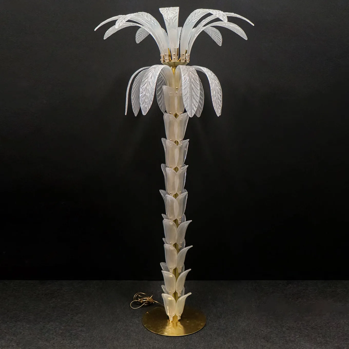 Lampada da terra Palma White