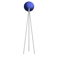 Lampada da Terra Palomar 1984 in Acciaio Blu
