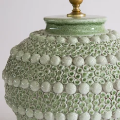 Lampada in maiolica Ortensia