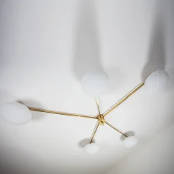 Lampada in ottone a forma di stella marina