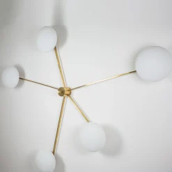 Lampada in ottone a forma di stella marina