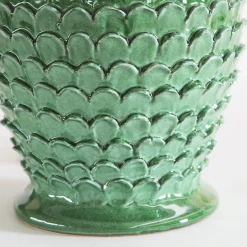 Lampada in petalo verde