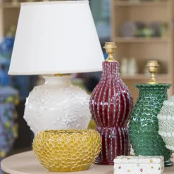 Lampada in petalo verde