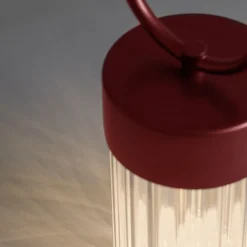 Lampada Portatile Claretta Rosso Scuro