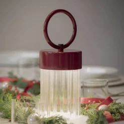 Lampada Portatile Claretta Rosso Scuro
