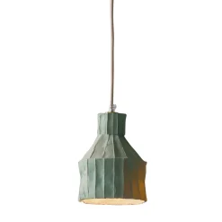 Lampada Sufi Corteccia D2/Verde azzurro chiaro