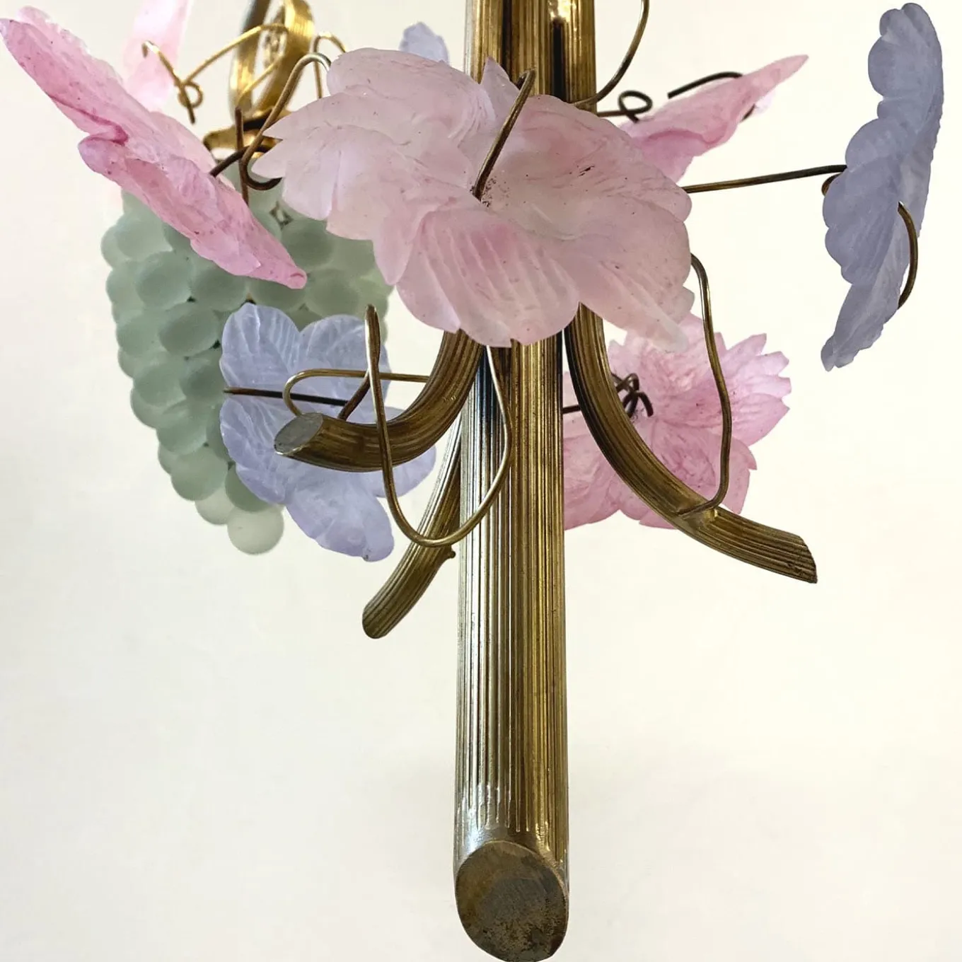 Lampadario 1980 Uva e Foglie