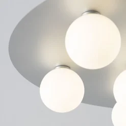 Lampadario a 9 luci argentato Balloons