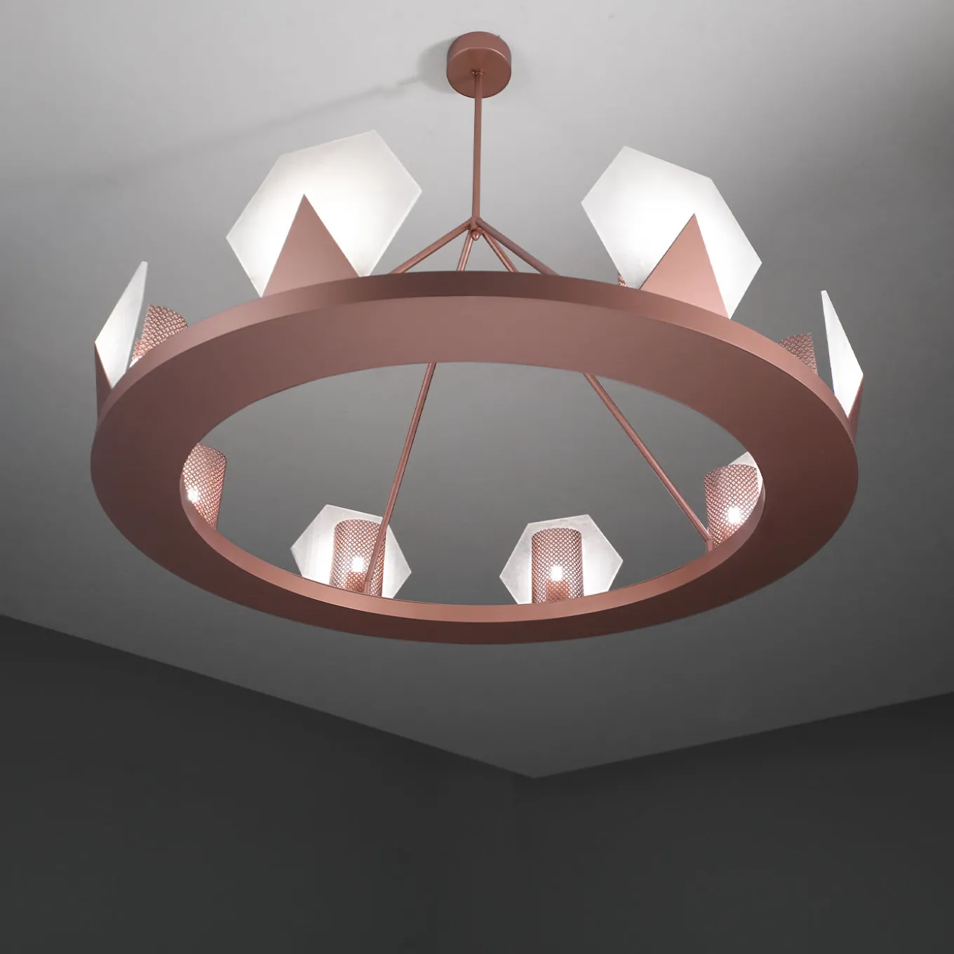 Lampadario a 8 luci Artemide