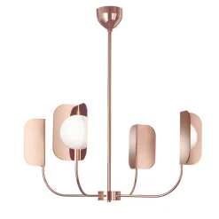 Lampadario a 4 luci Leaf di Matteo Zorzenoni