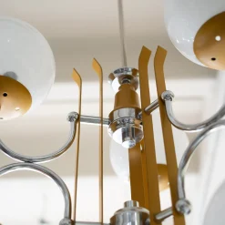 Lampadario a 6 luci Stilnovo