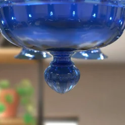 Lampadario BERNINI a 12 luci in vetro di Murano color blu