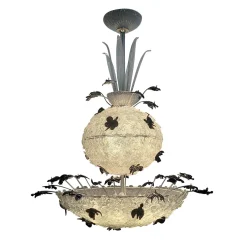 Lampadario in vetro di Murano Fiori