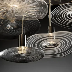 Lampadario in vetro Meadow