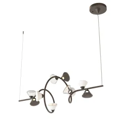 Lampadario Linfa Finitura titanio