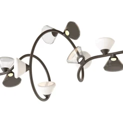 Lampadario Linfa Finitura titanio