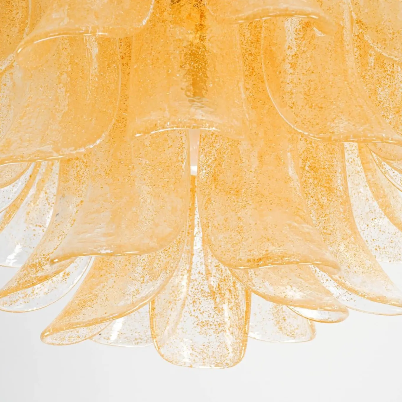 Lampadario Veneziana a 5 piani con 41 Elementi in Pulegoso Oro