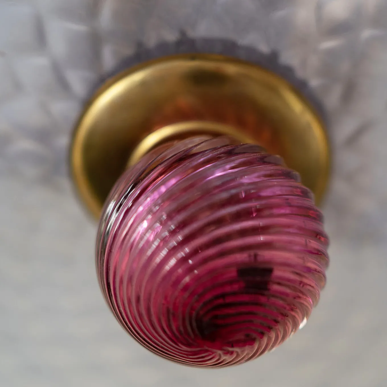 Lampadario vintage policromo