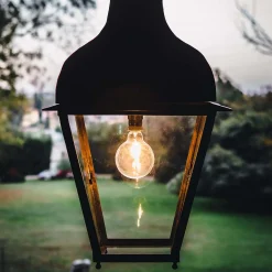 Lanterna da esterno Olimpia in ottone brunito