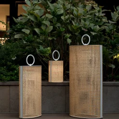 Lanterna ricaricabile piccola da esterno Clara bianca