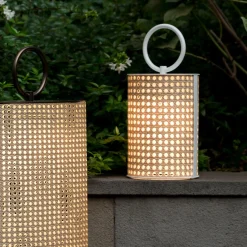 Lanterna ricaricabile piccola da esterno Clara bianca