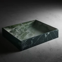 Lavabo Blessed Square in Verde Alpi e Artik Green