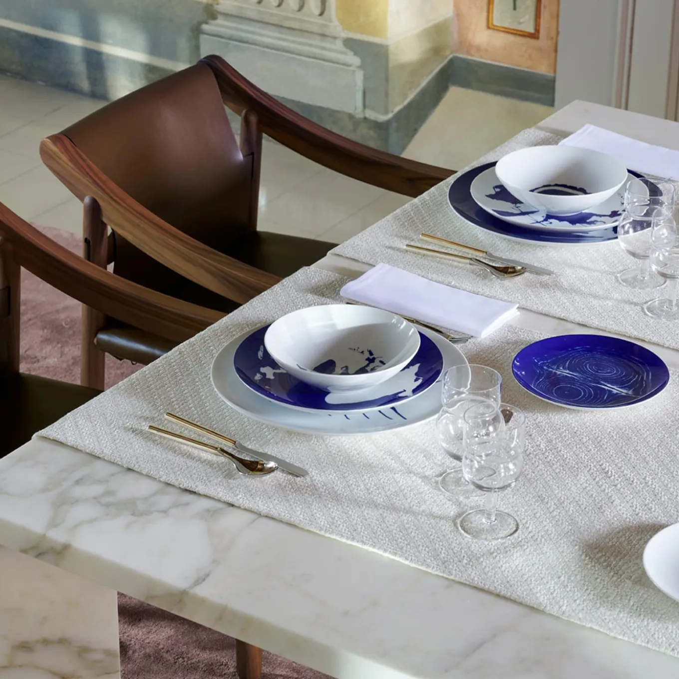 Le Monde de Charlotte Perriand - Neige - Set di 2 piatti piani