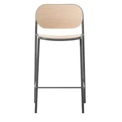 0179-LE Sgabello da bar Metis in rovere chiaro di Studio Gabbertas