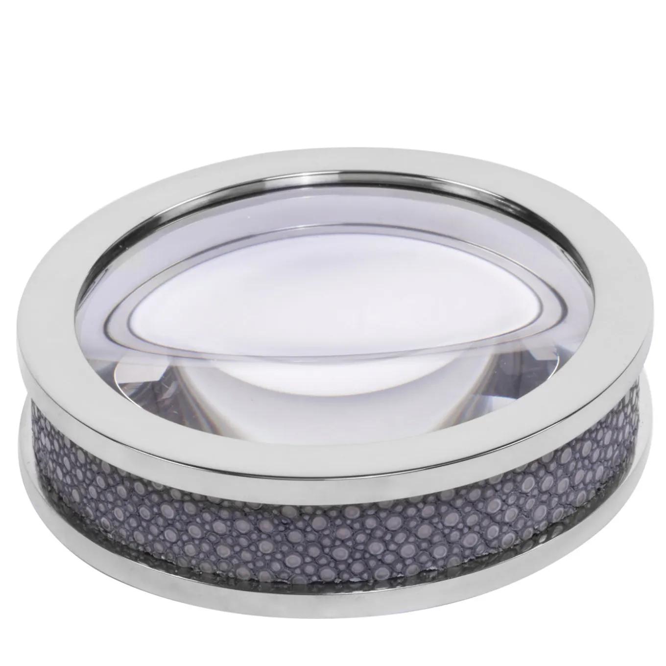 Lente d'ingrandimento da tavolo Federico Chrome