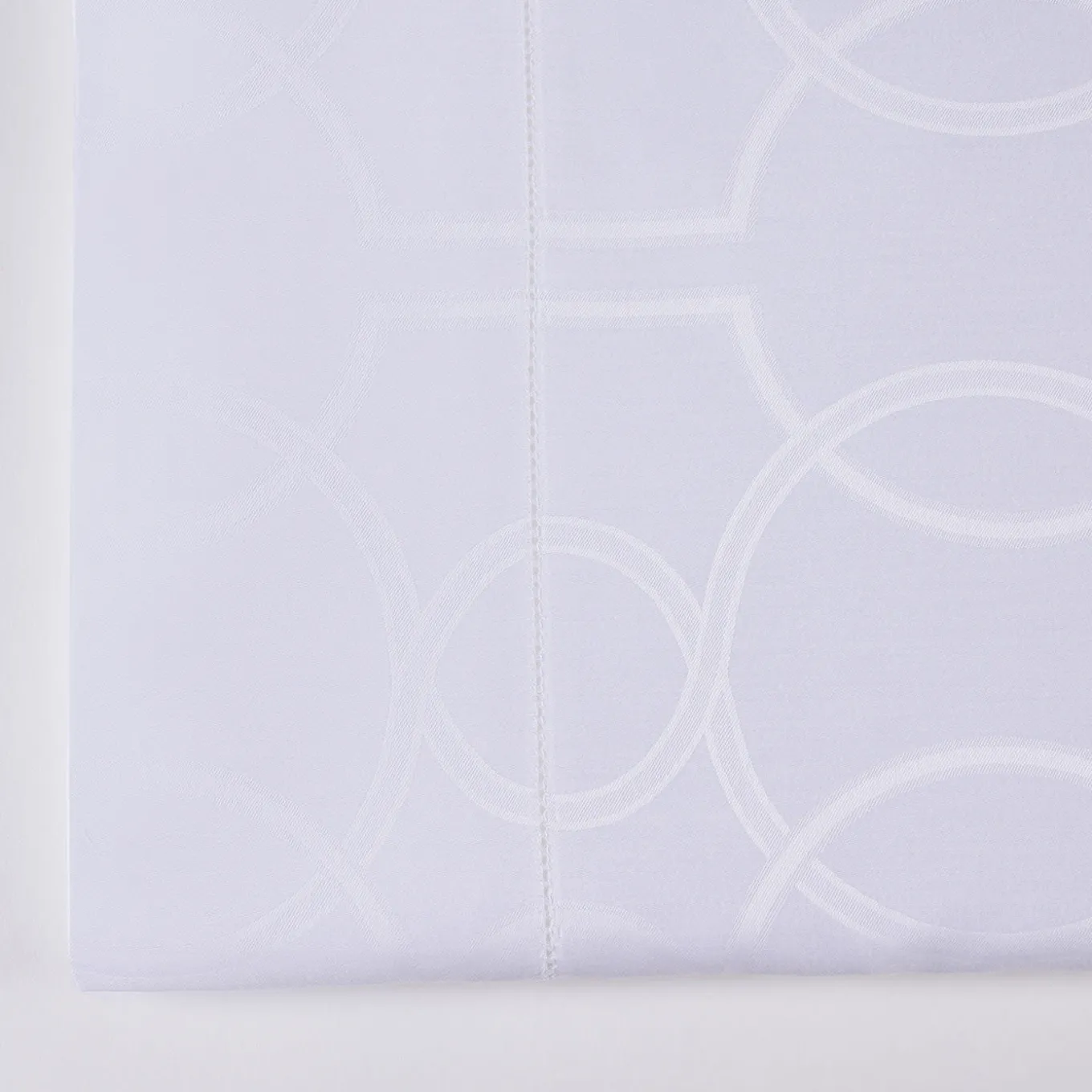 Lenzuolo matrimoniale Shangri-La Jacquard bianco