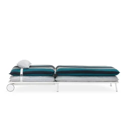 Lettino da esterno Lipari Oceano e Avorio