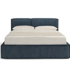 Letto Astor 1909 con contenitore blu e panca