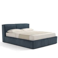 Letto Astor 1909 con contenitore blu e panca