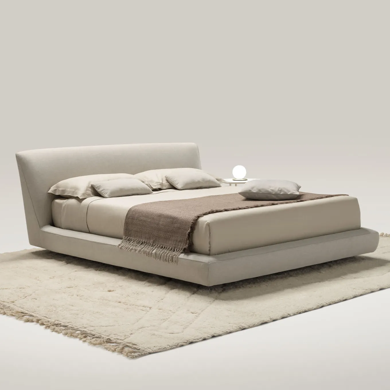 Letto Athene in Tessuto Beige