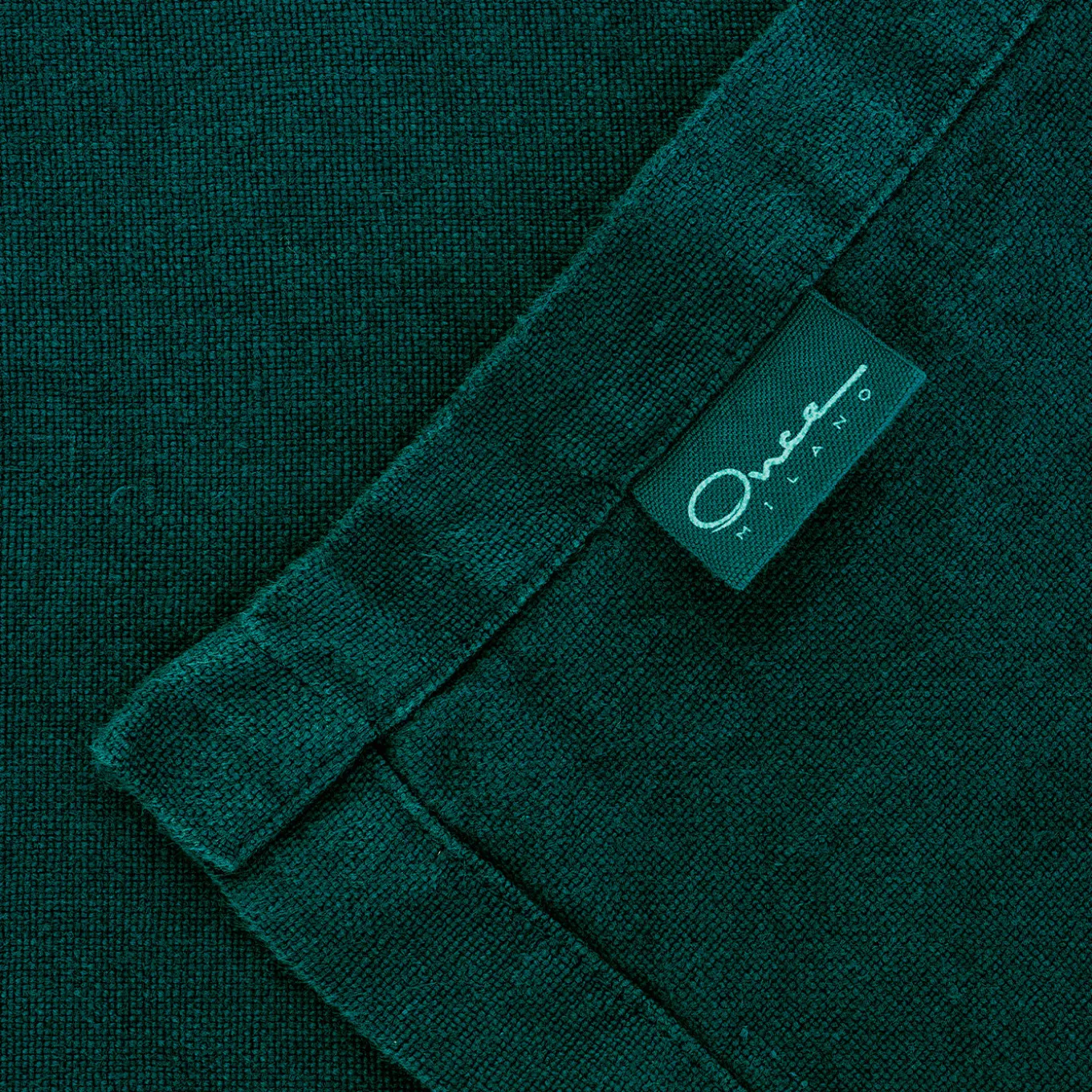 Letto estivo Set di lino verde foresta