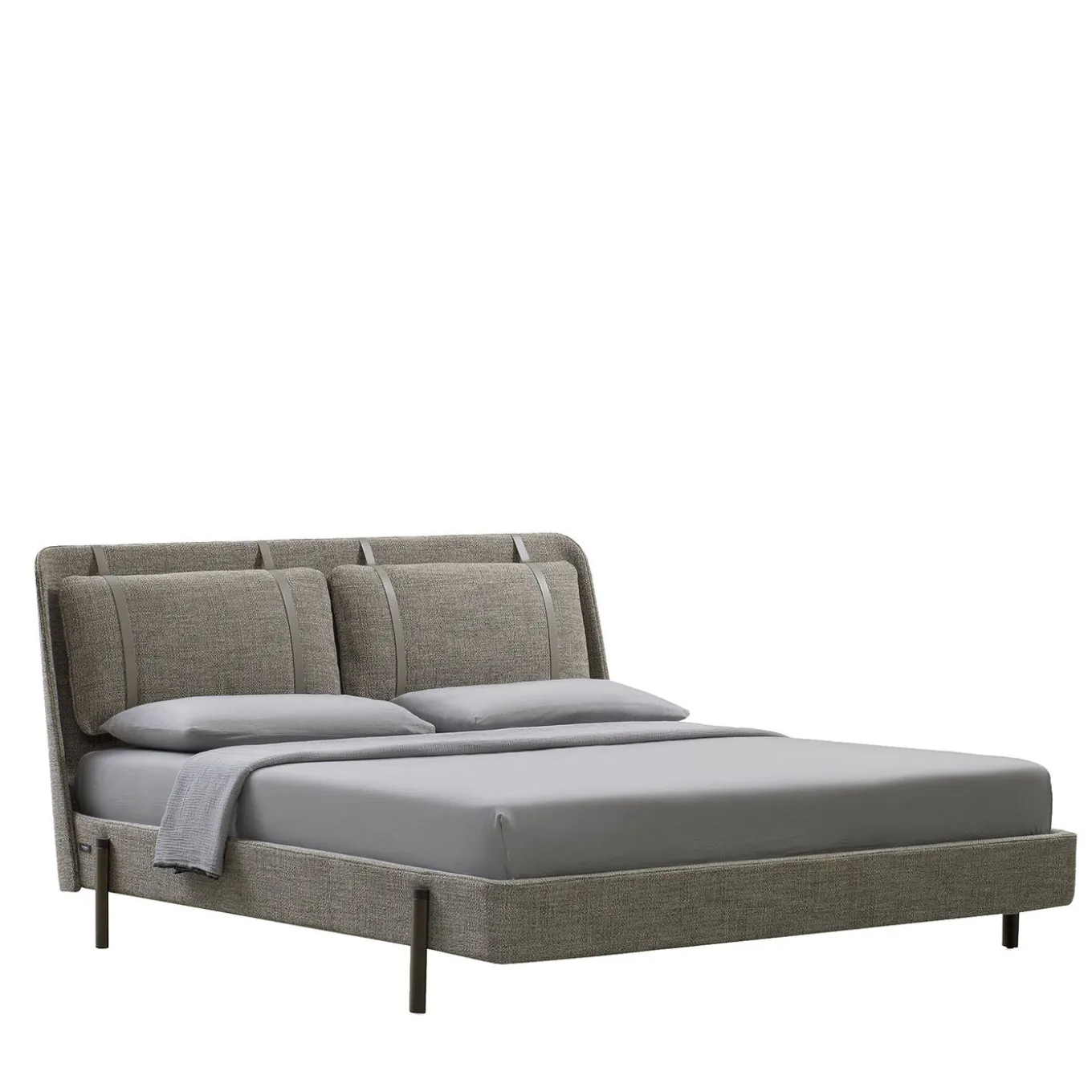 Letto King-Size Nara con Lacci in cuoio