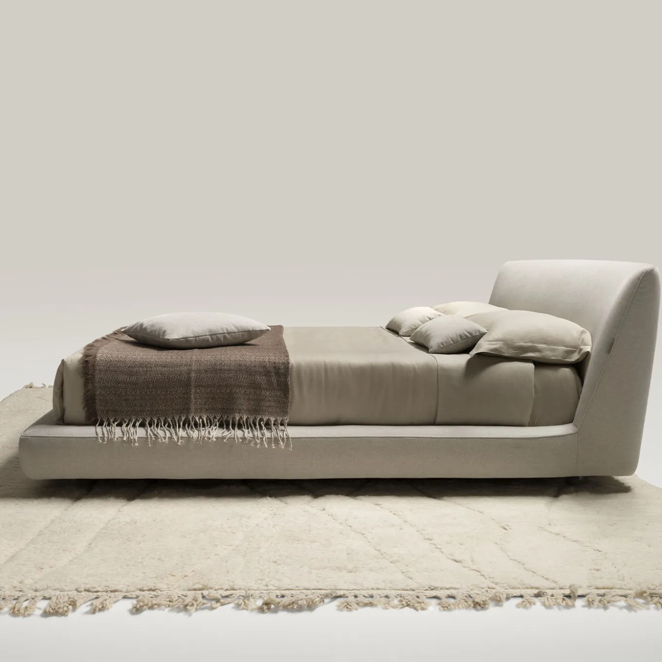 Letto NAXOS 905 in Tessuto Bianco